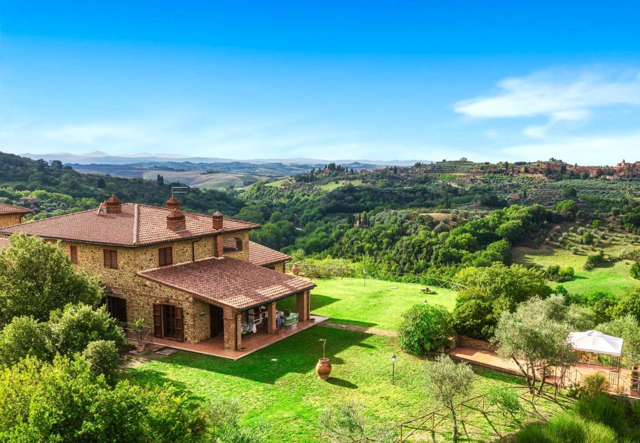 Villa Casa Ora D'Oro - Panoramic Views / Pool / Private Garden Trequanda Esterno foto