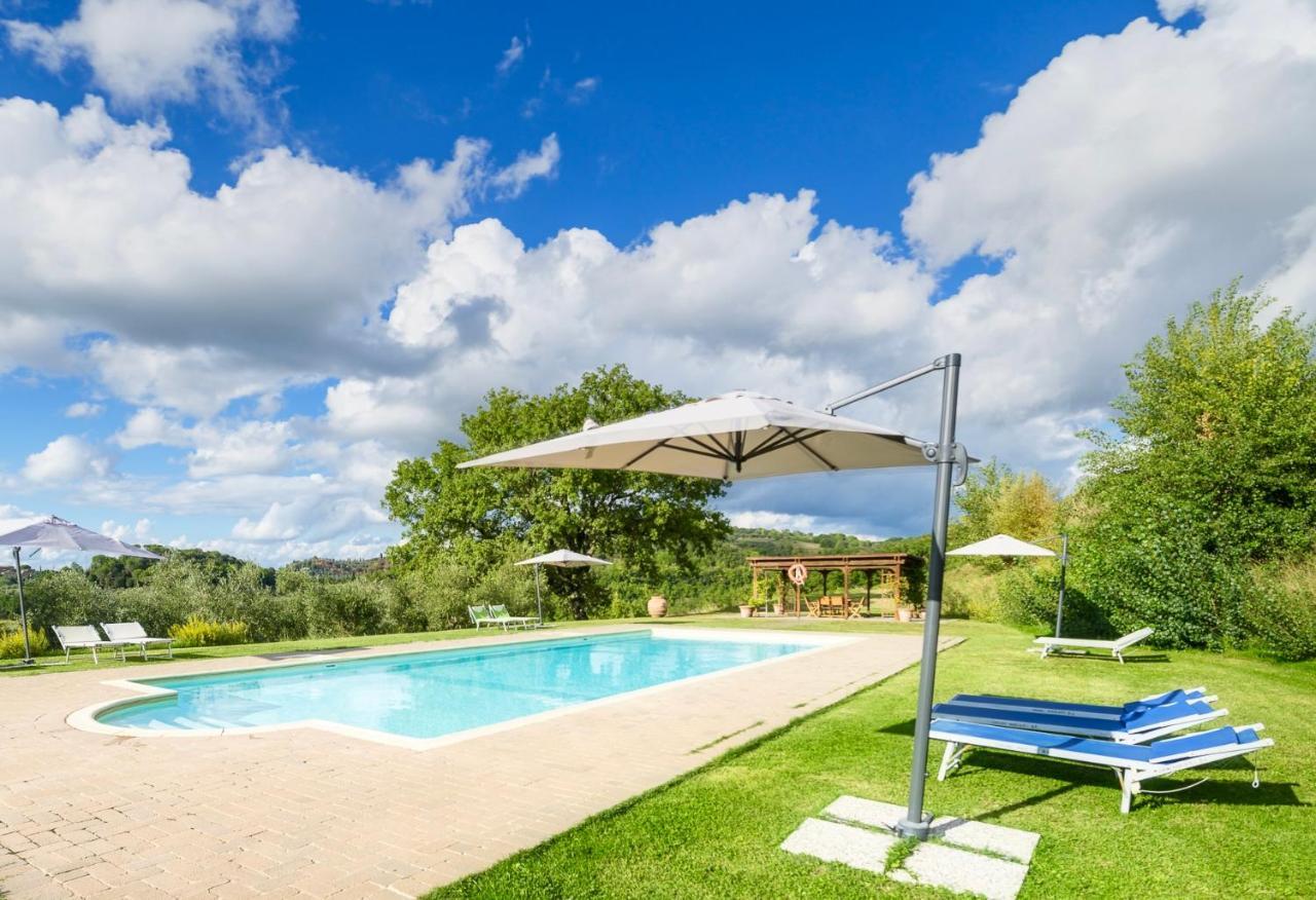 Villa Casa Ora D'Oro - Panoramic Views / Pool / Private Garden Trequanda Esterno foto