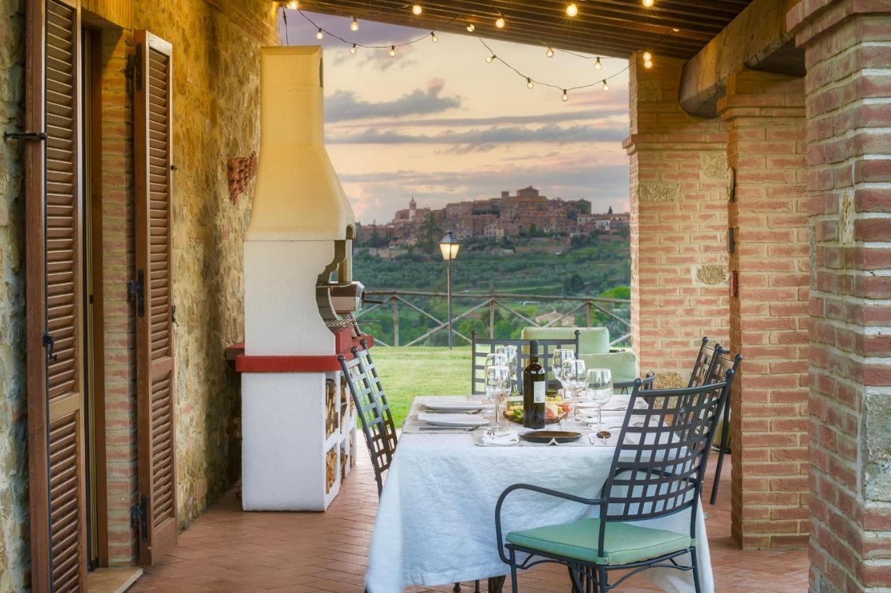 Villa Casa Ora D'Oro - Panoramic Views / Pool / Private Garden Trequanda Esterno foto
