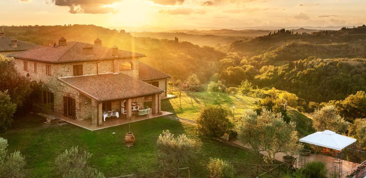Villa Casa Ora D'Oro - Panoramic Views / Pool / Private Garden Trequanda Esterno foto