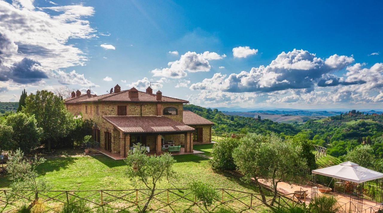 Villa Casa Ora D'Oro - Panoramic Views / Pool / Private Garden Trequanda Esterno foto