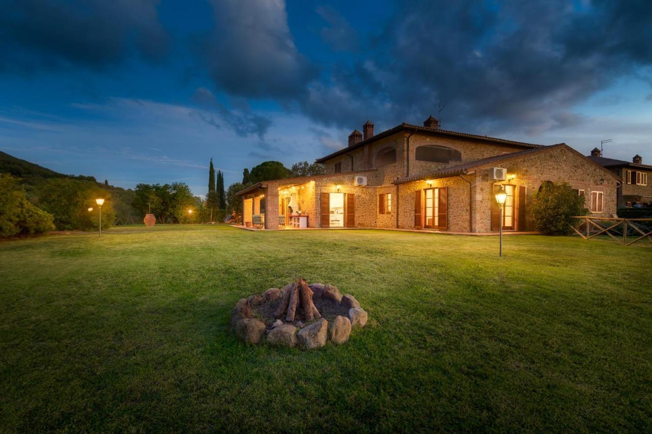 Villa Casa Ora D'Oro - Panoramic Views / Pool / Private Garden Trequanda Esterno foto