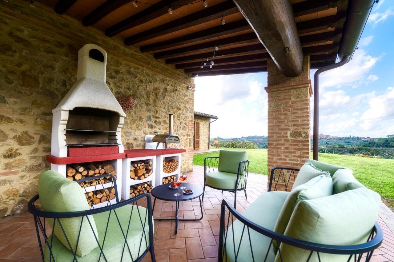 Villa Casa Ora D'Oro - Panoramic Views / Pool / Private Garden Trequanda Esterno foto