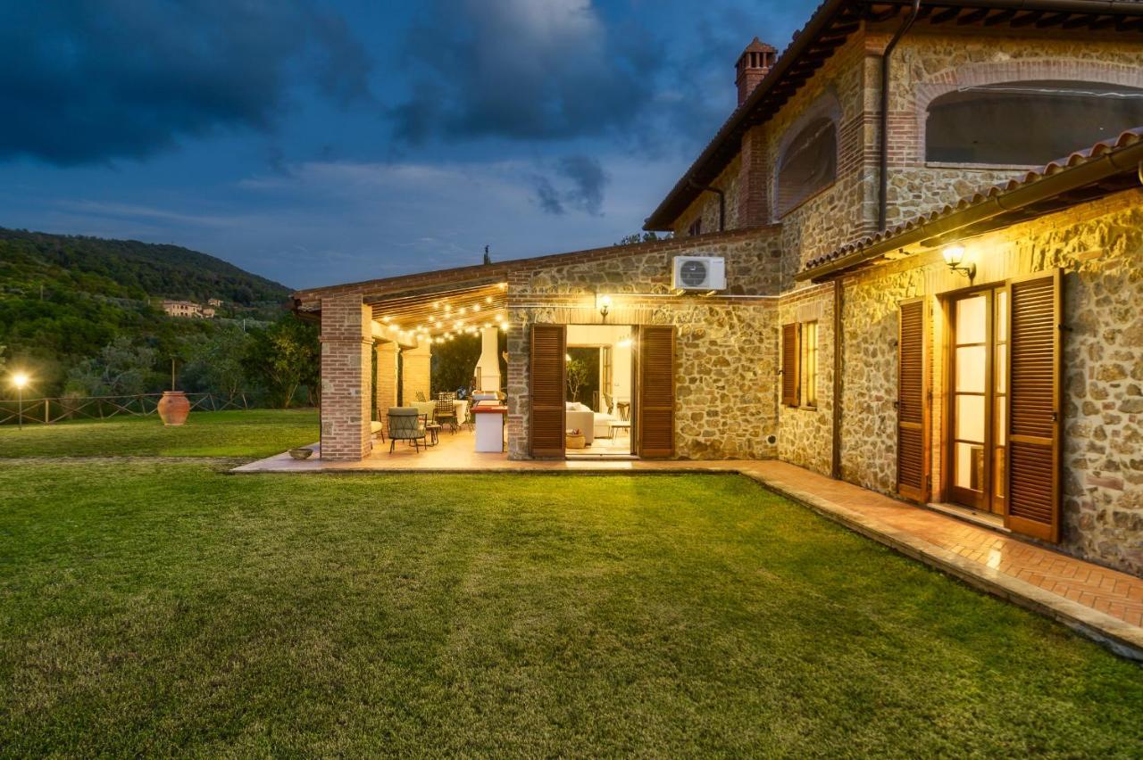 Villa Casa Ora D'Oro - Panoramic Views / Pool / Private Garden Trequanda Esterno foto
